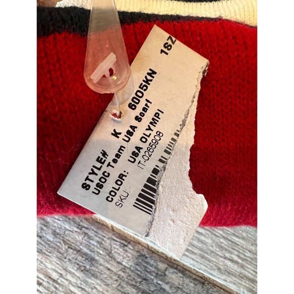 USA Olympic Team Knit Scarf US Apparel Adult Unisex Patriotic NWT Soccer OSFM - Picture 4 of 10